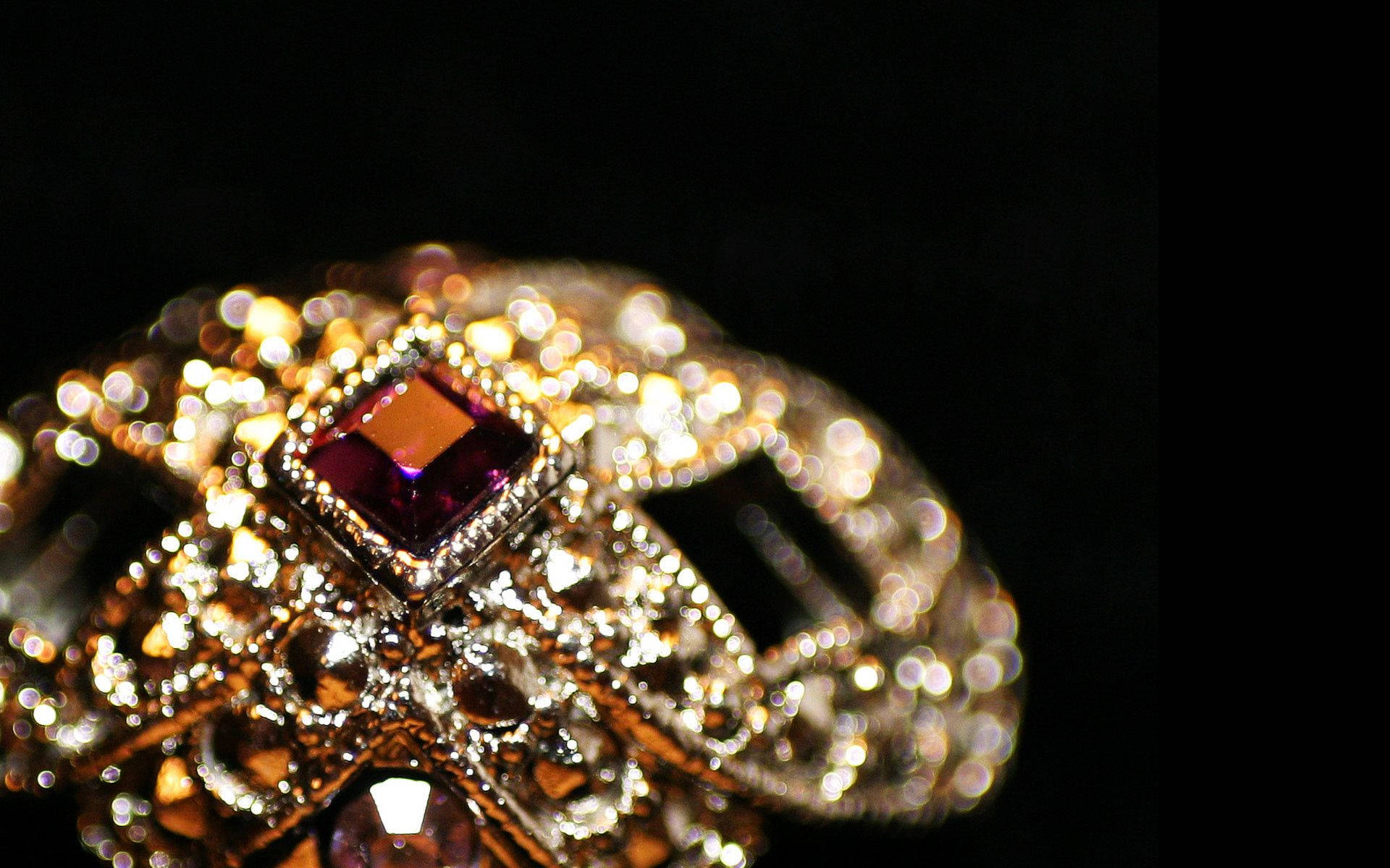 Jewelry With Ruby Stone Background