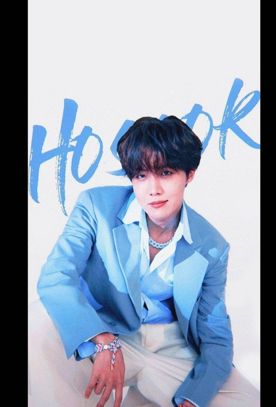 Jhope Cute In Blue Background