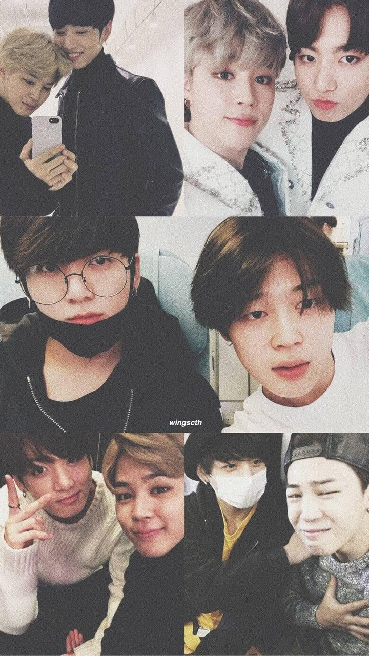 Jikook Doing Funny Faces Background
