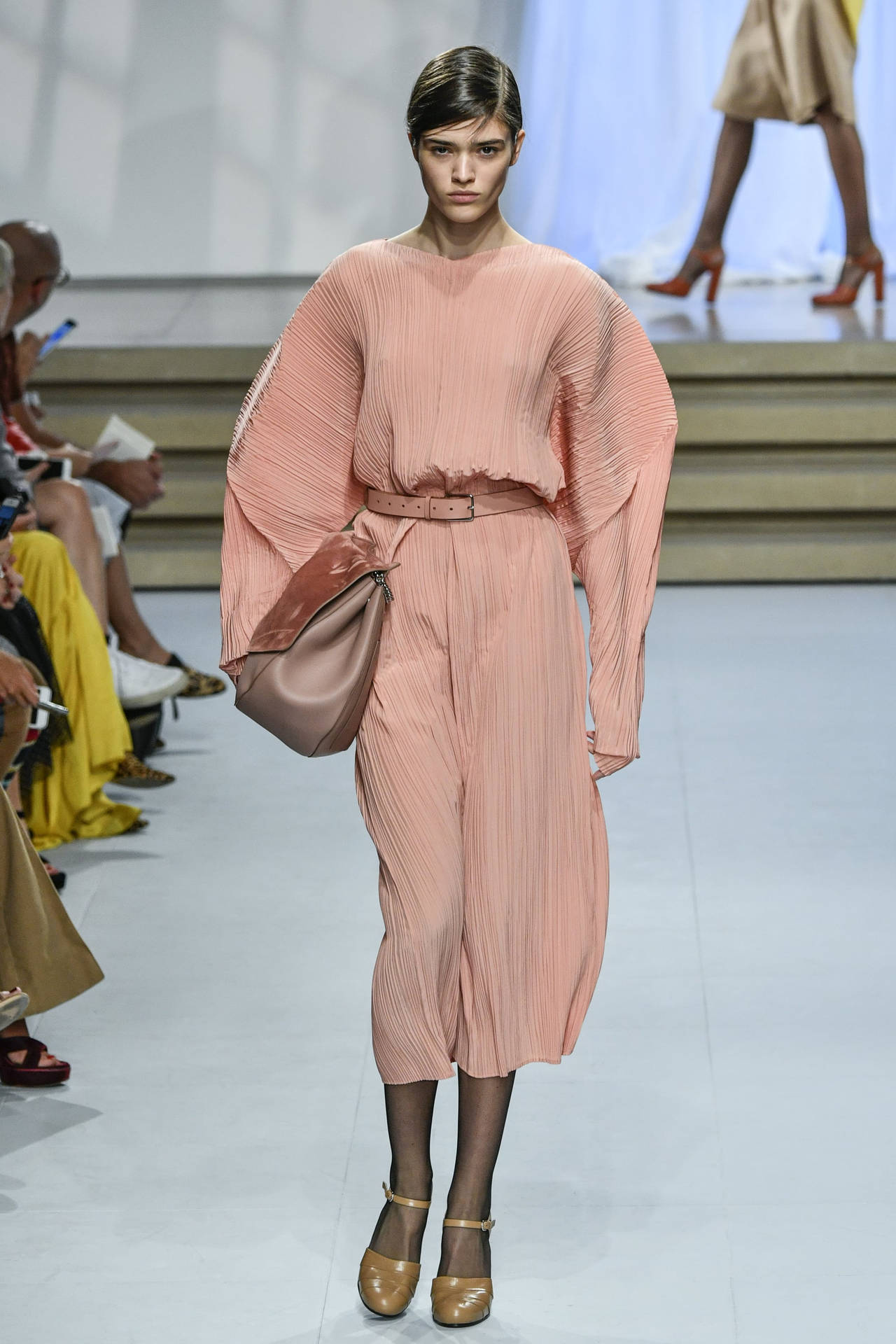 Jil Sander Peach Jumpsuit Background