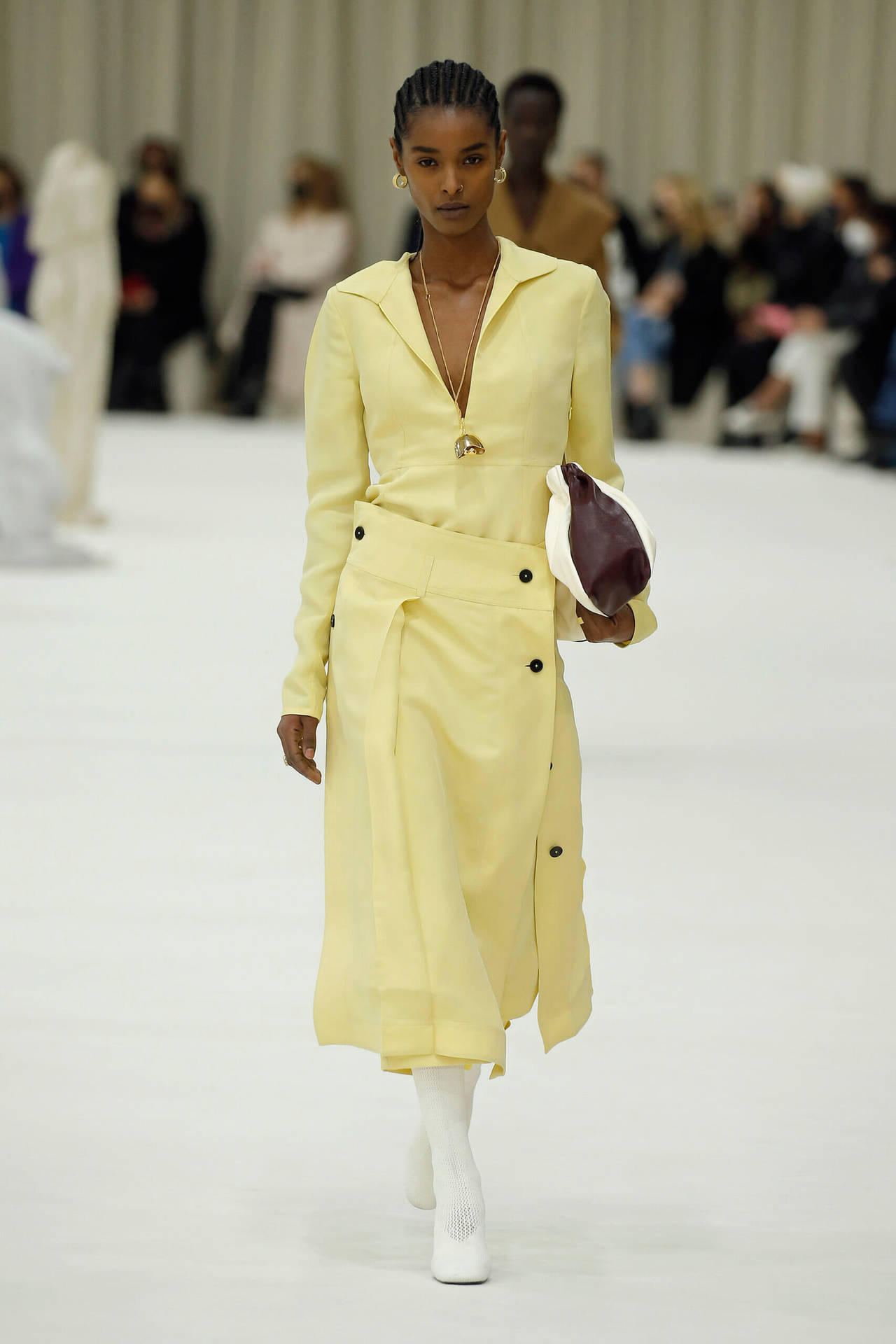 Jil Sander Yellow Long Coat