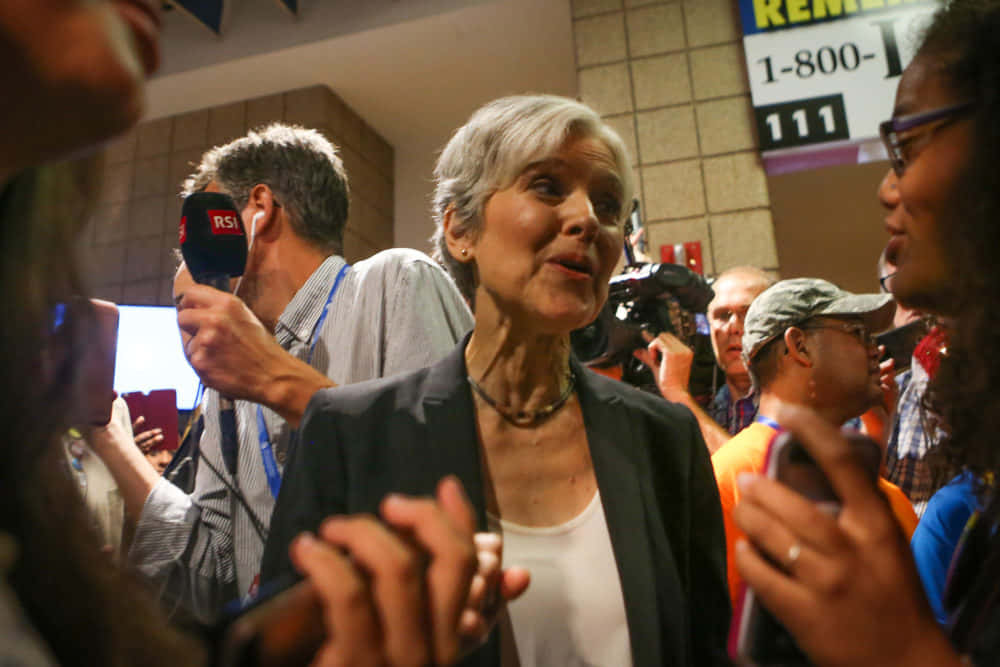 Jill Stein During Democratic National Convention Background