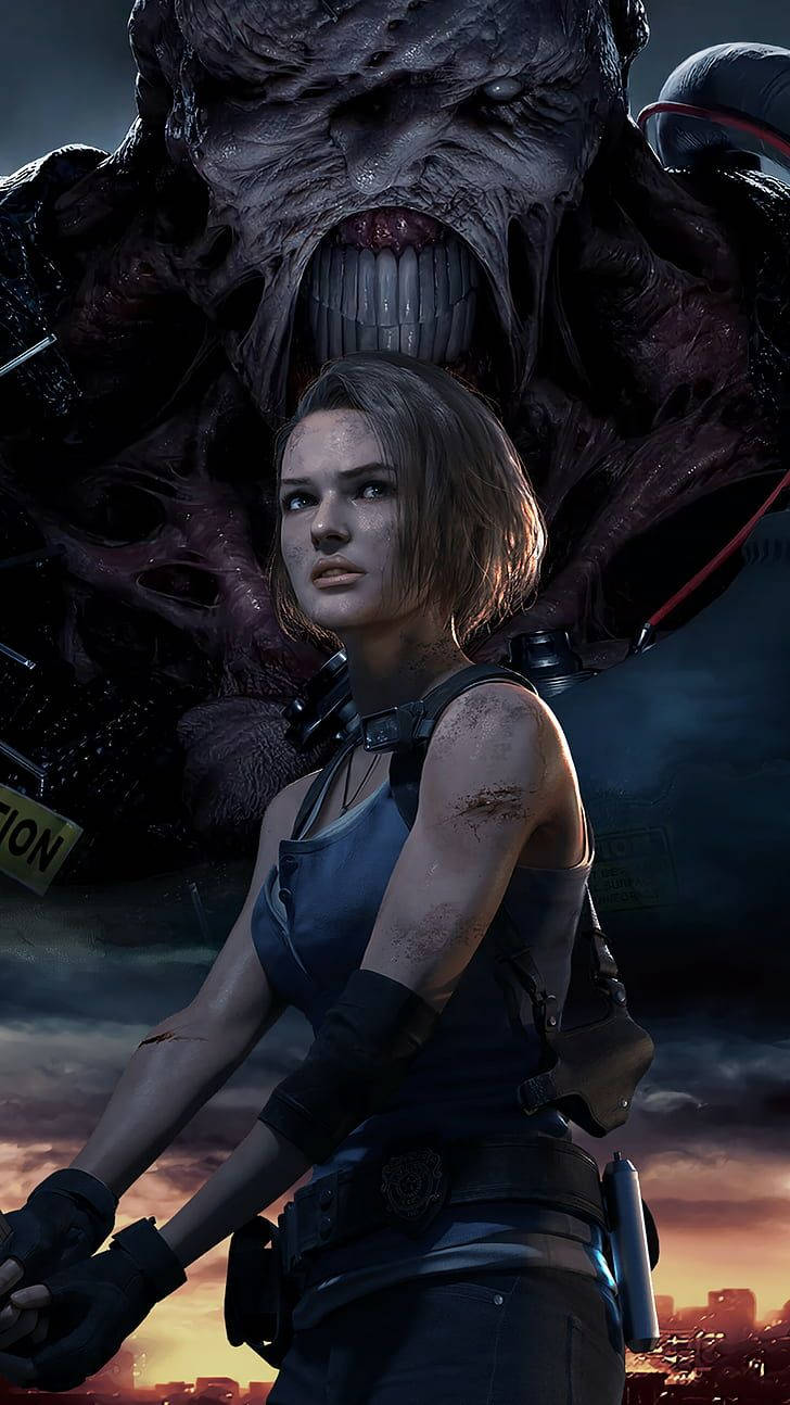 Jill Valentine Nemesis Resident Evil 2 Remake Background