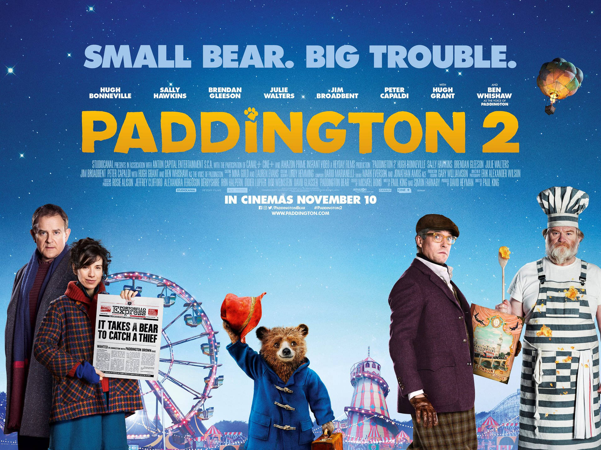 Jim Broadbent Paddington 2 Movie Poster