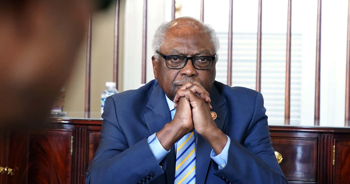 Jim Clyburn Hands Clasped Background