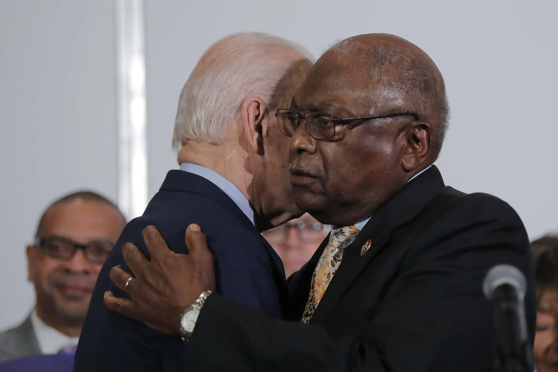 Jim Clyburn Hugging Joe Biden Background