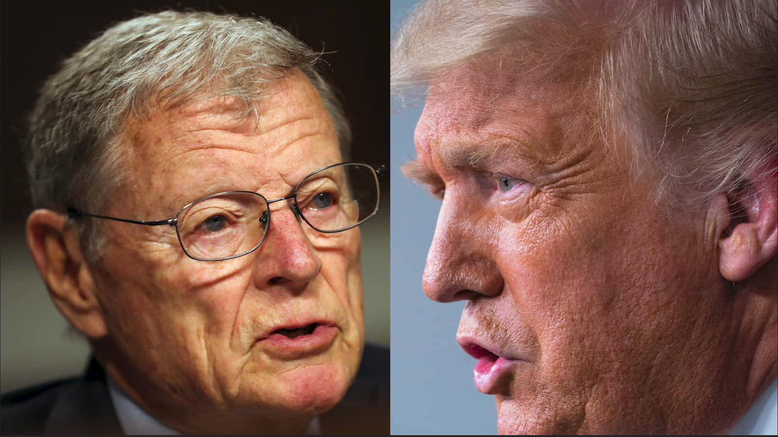 Jim Inhofe And Trump Side By Side Background