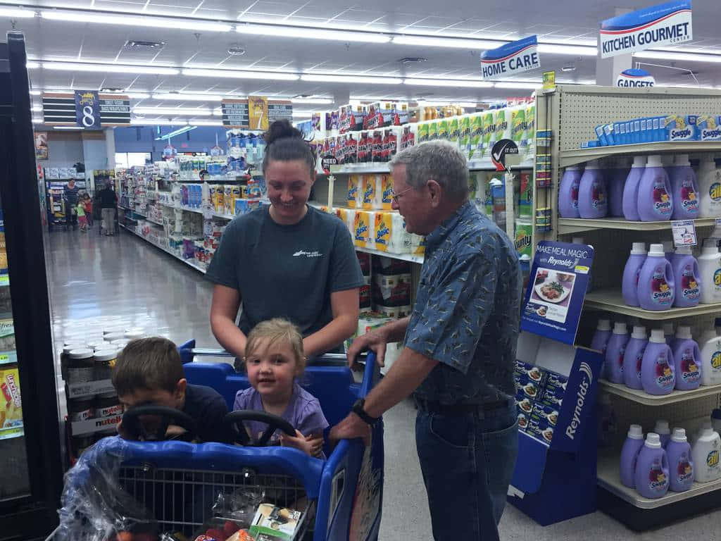Jim Inhofe At The Grocery Store Background