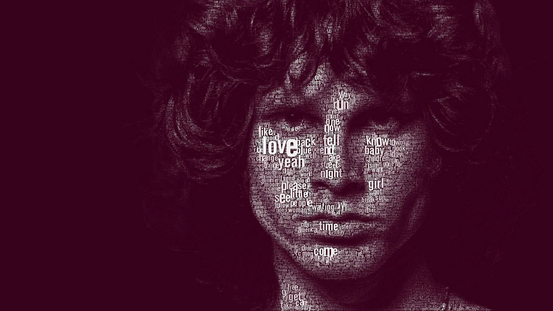Jim Morrison Word Art Background