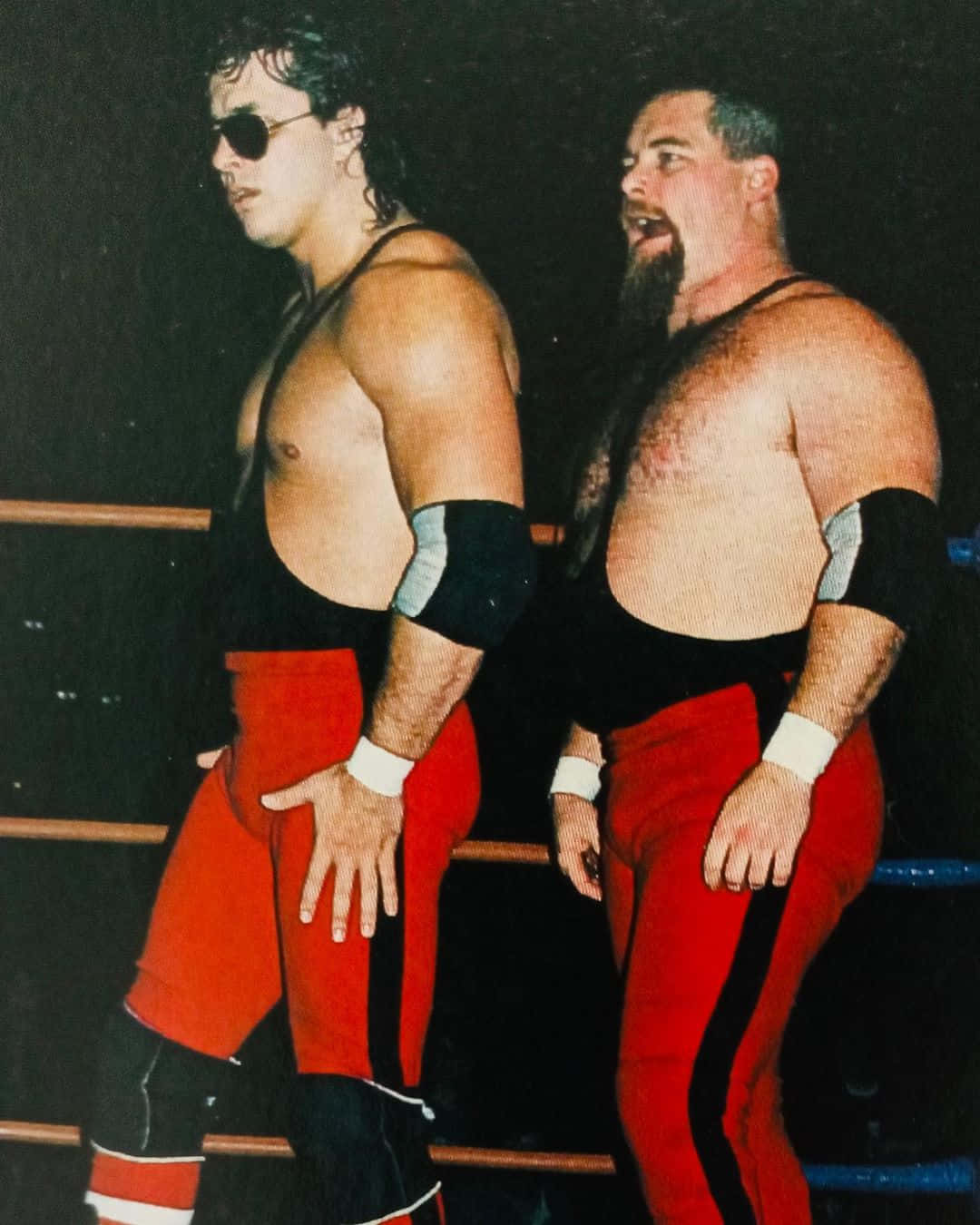 Jim Neidhart Black And Red Background