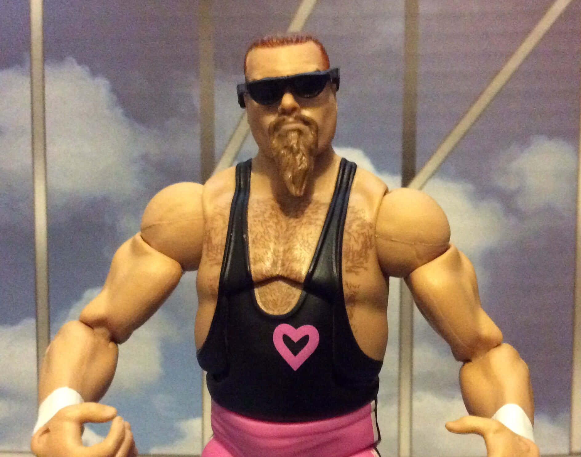 Jim Neidhart In Iconic Wrestling Gear Background