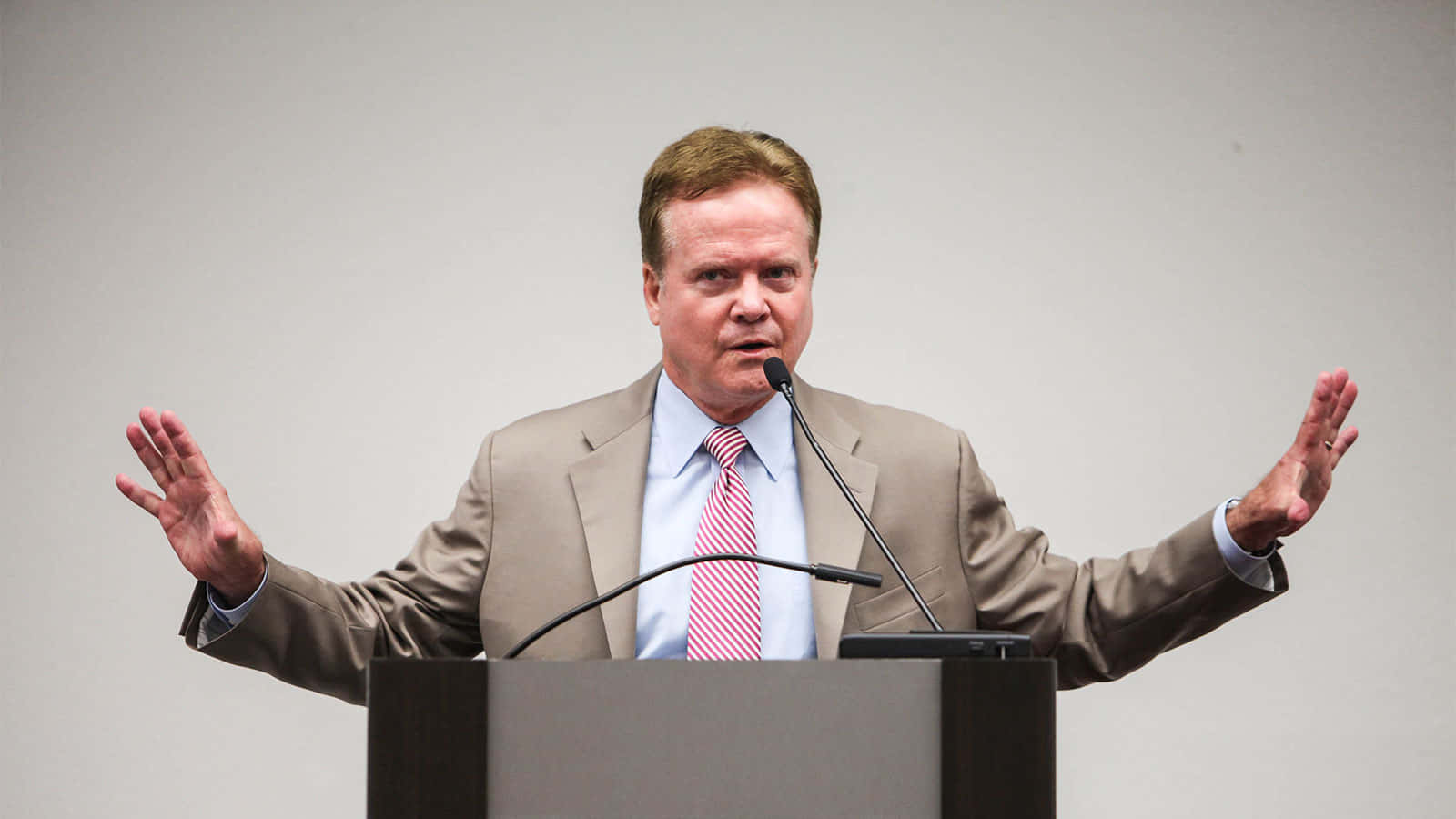 Jim Webb Hand Gestures Background