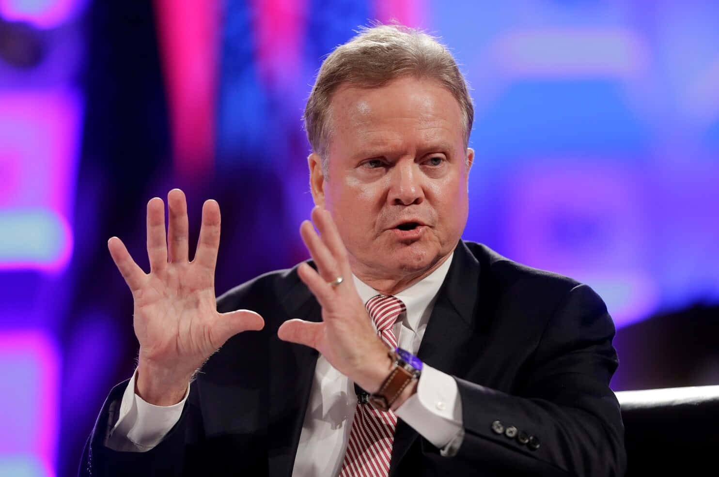 Jim Webb Serious Expression Background
