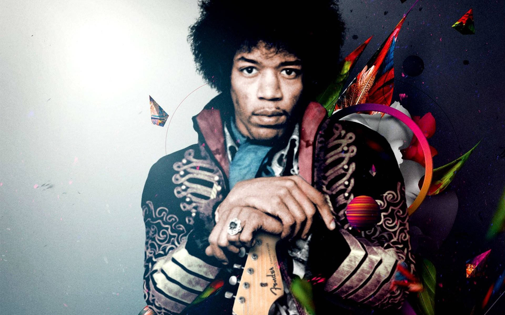 Jimi Hendrix Abstract Background