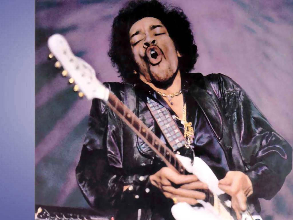 Jimi Hendrix Rock And Roll Performance Background