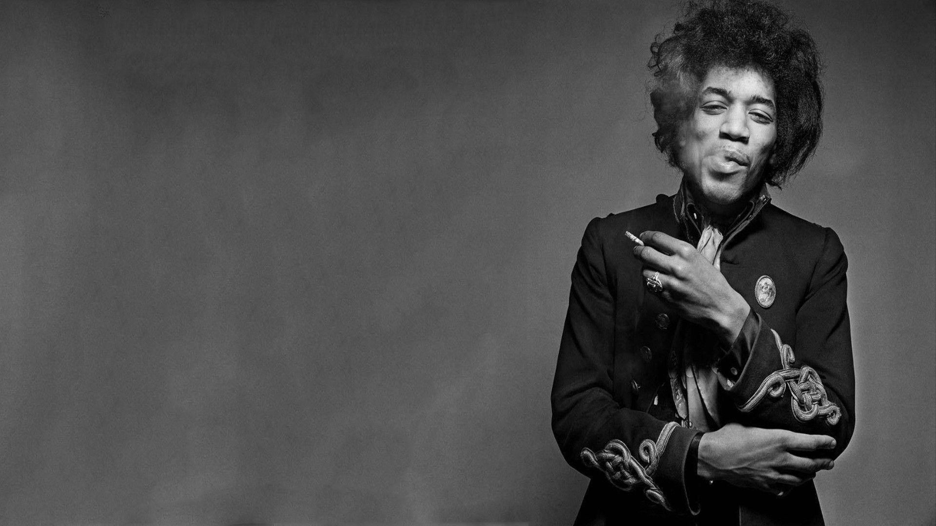 Jimi Hendrix Smoking Cigarette Background