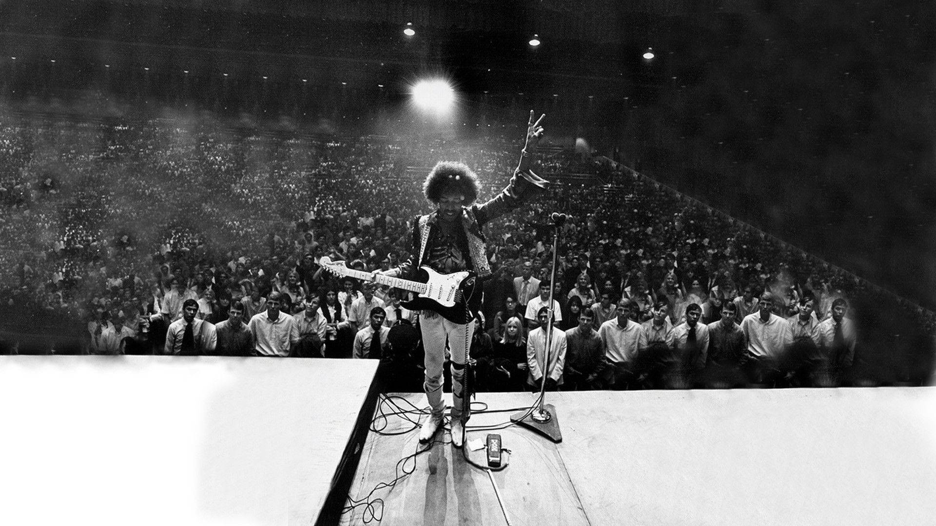 Jimi Hendrix Stage Photo Background