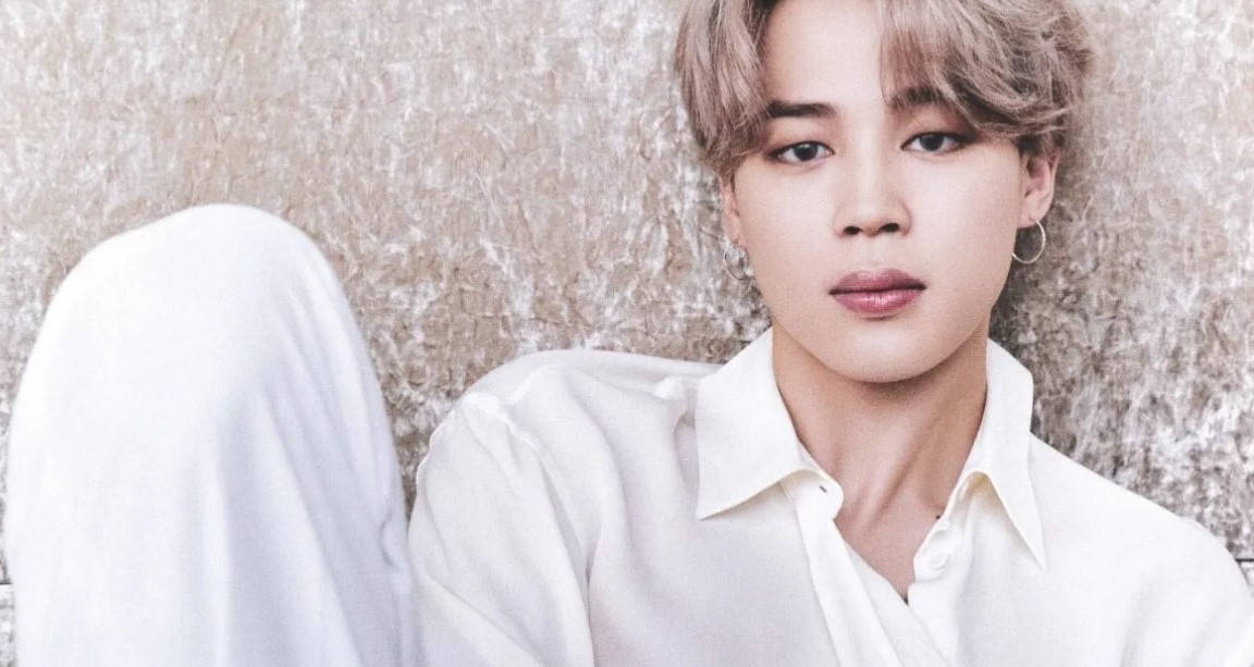 Jimin Of Bts On A Wall Background