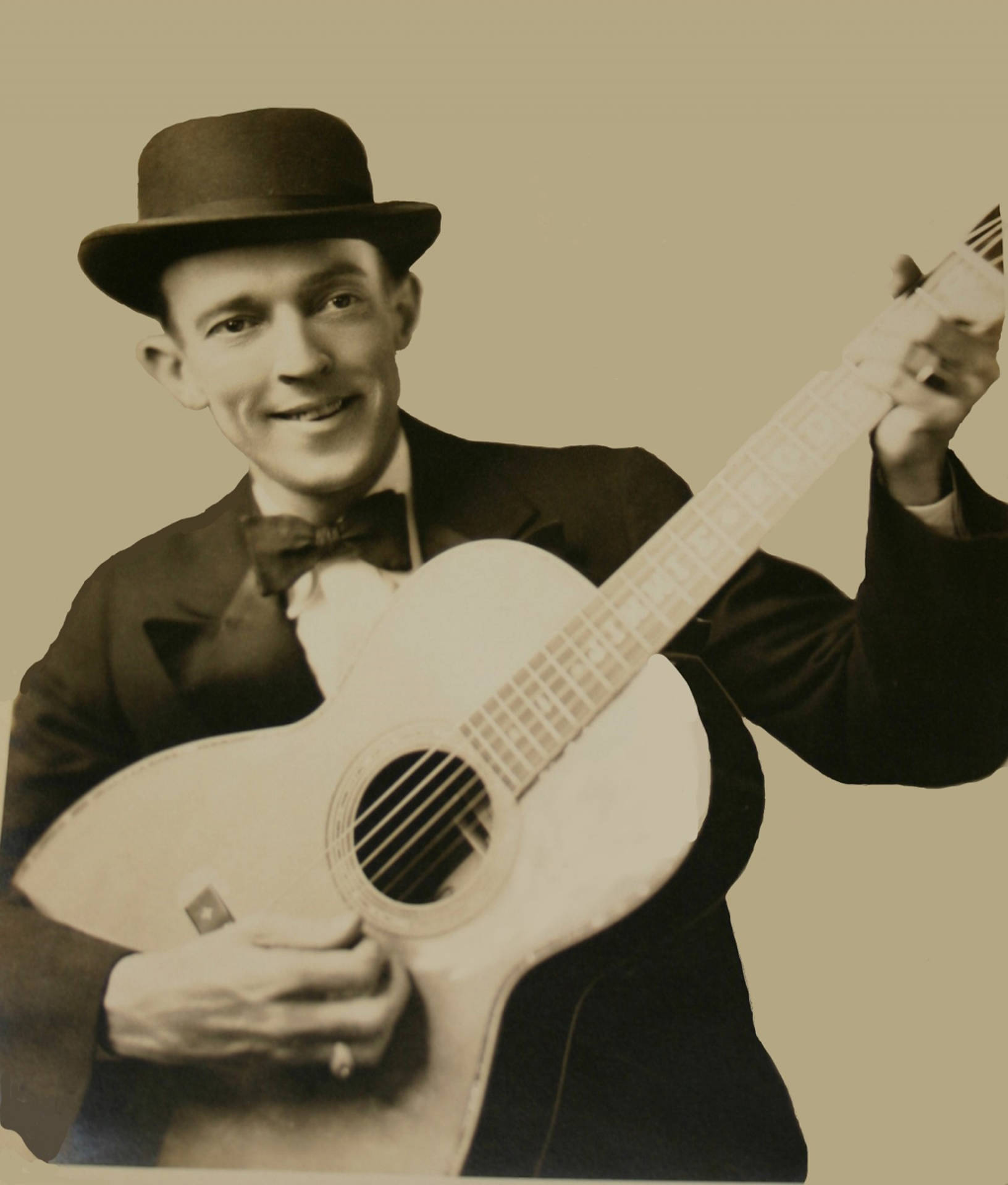 Jimmie Rodgers Vintage Sepia Portrait