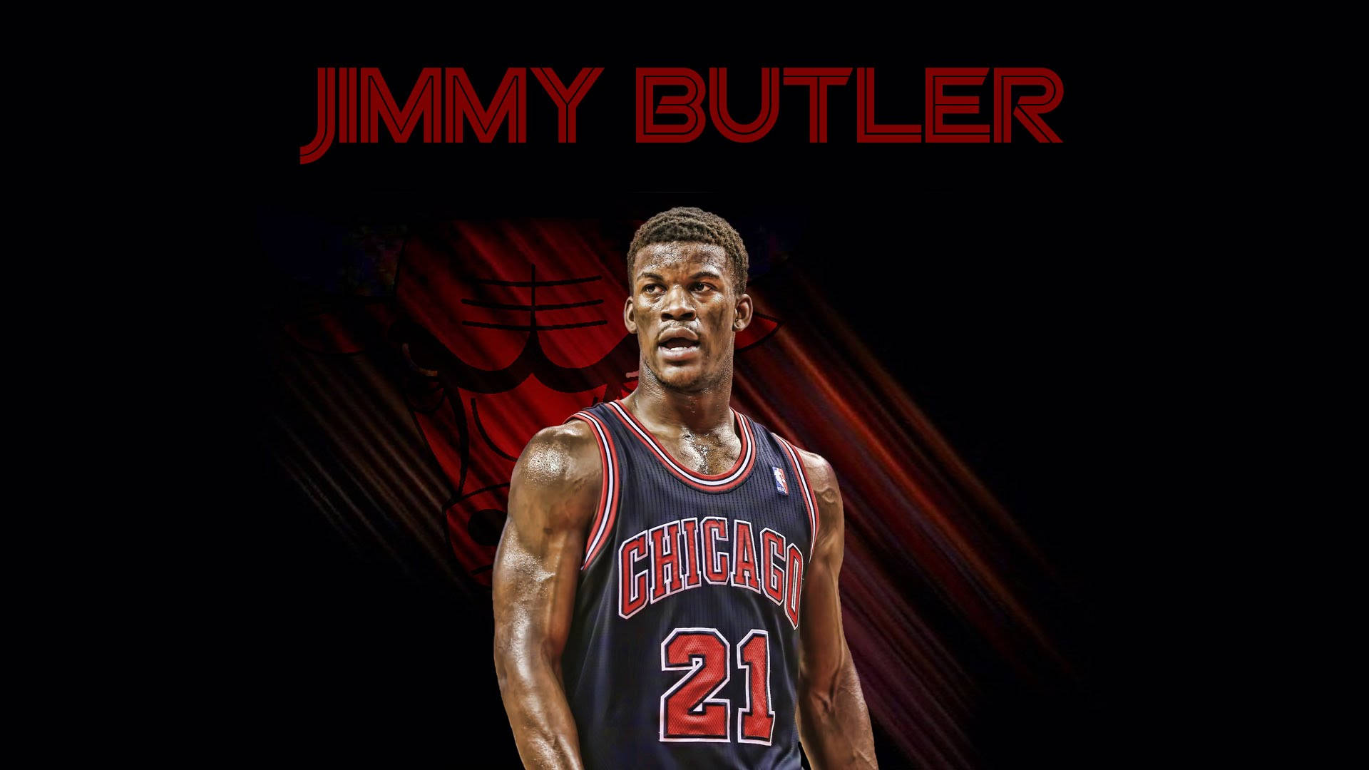 Jimmy Butler Dark Red Chicago