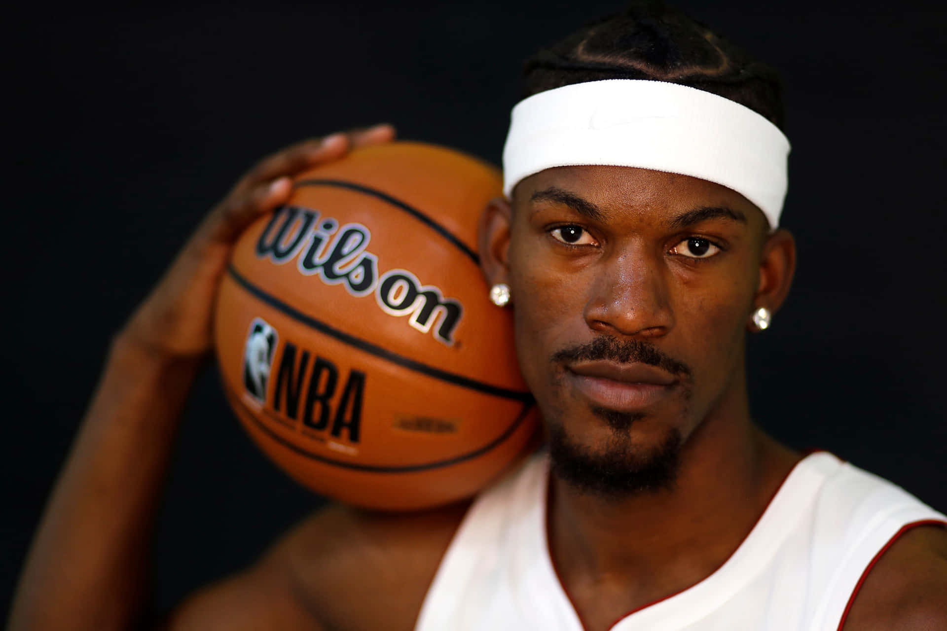 Jimmy Butler Miami Heat Basketball Portrait Background