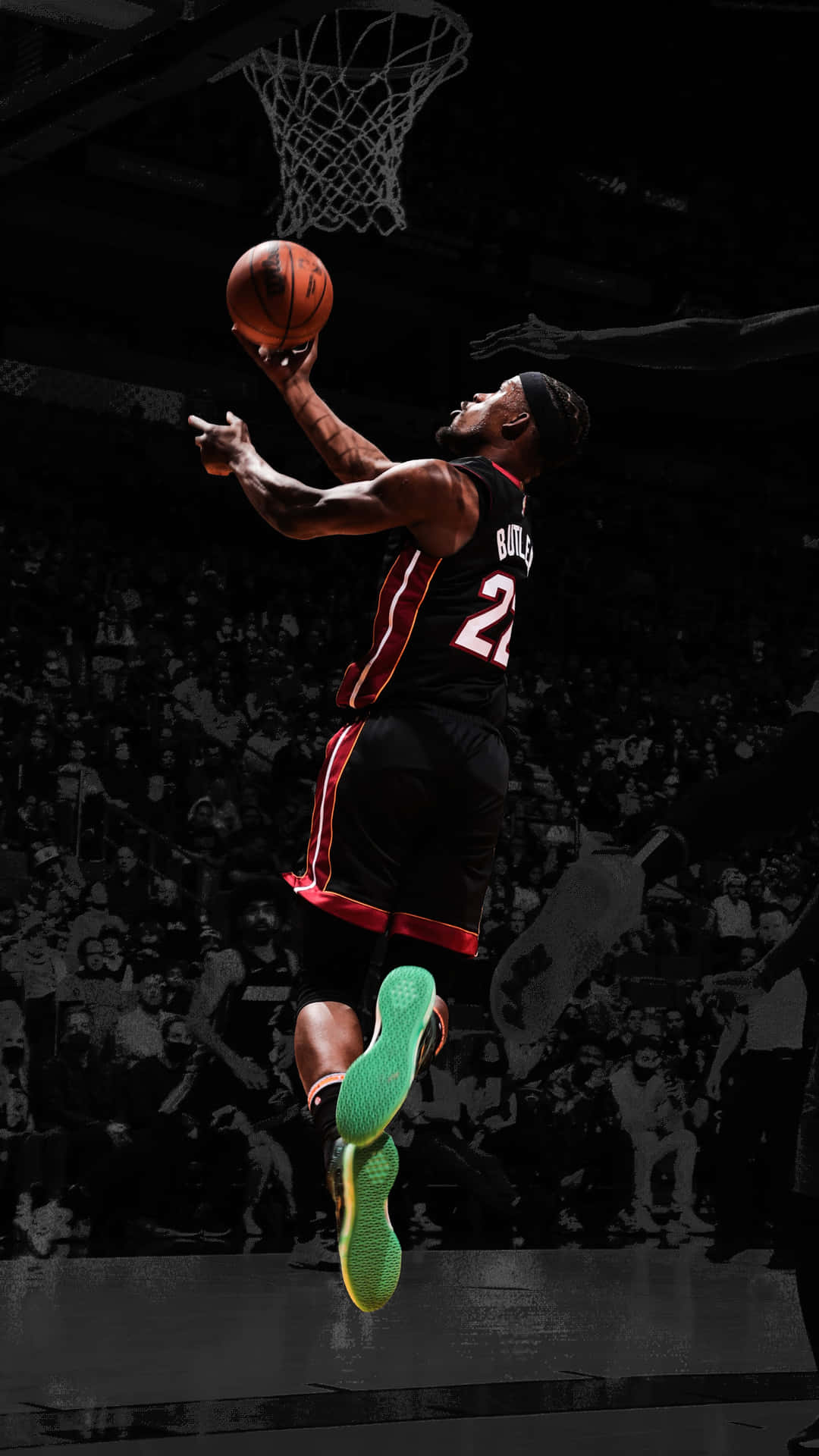 Jimmy Butler Miami Heat Slam Dunk Background