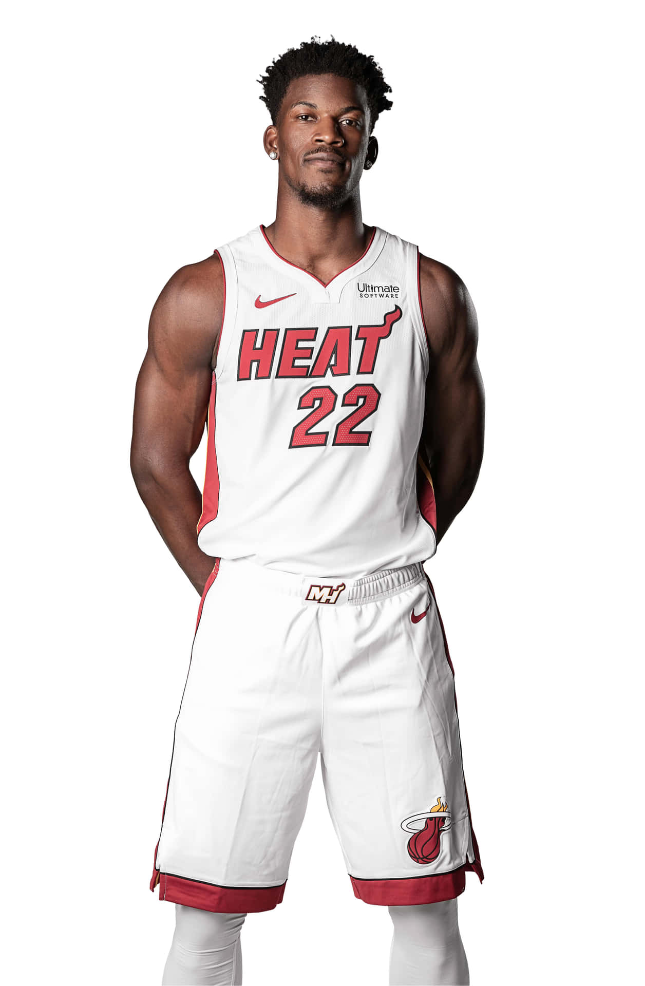 Jimmy Butler Miami Heat22 Jersey Pose Background