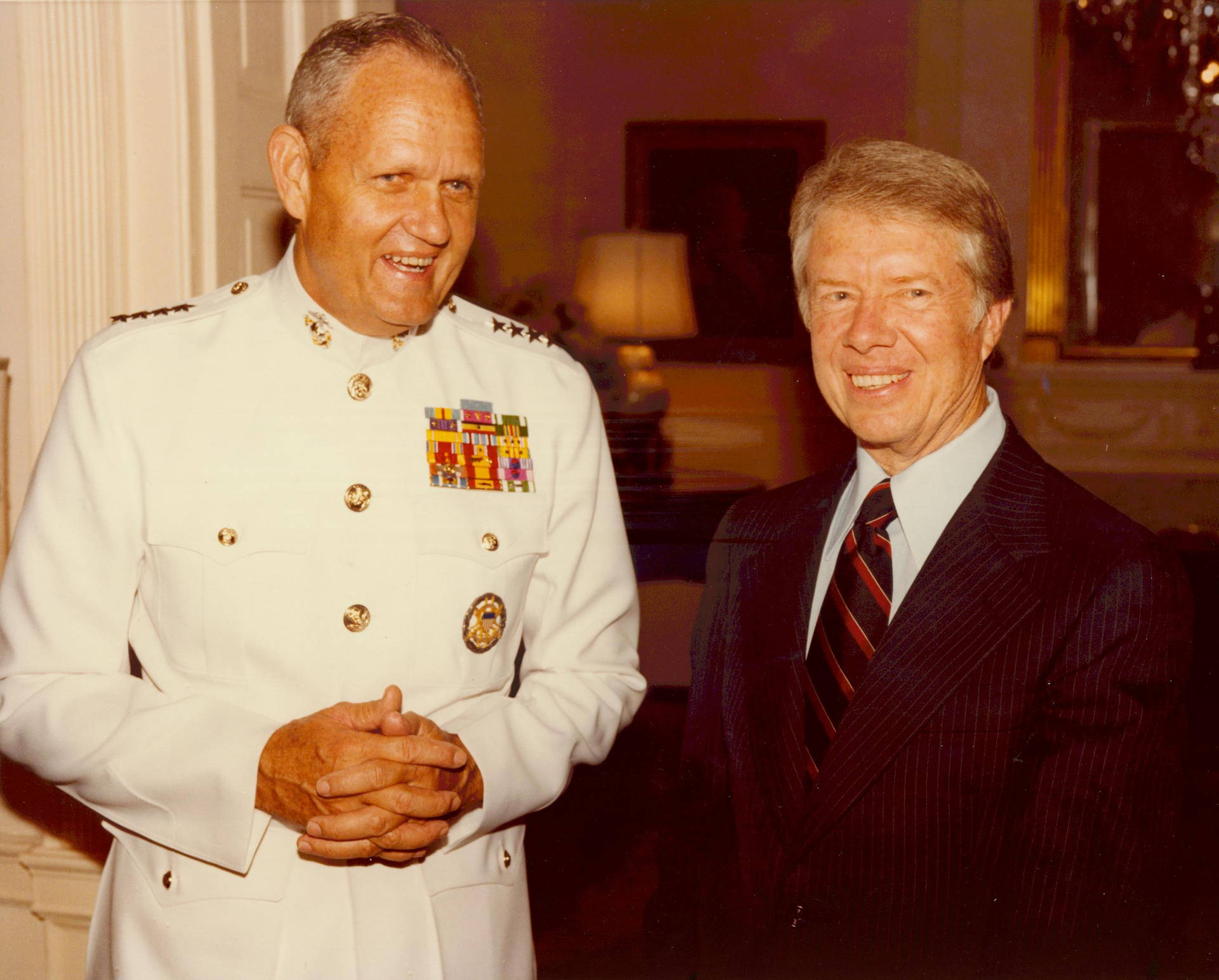 Jimmy Carter And A Captain