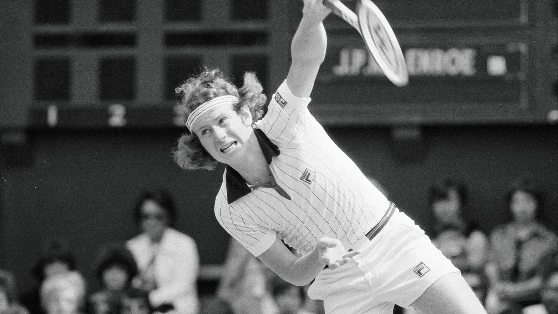 Jimmy Connors In Action - Wimbledon 1977 Background