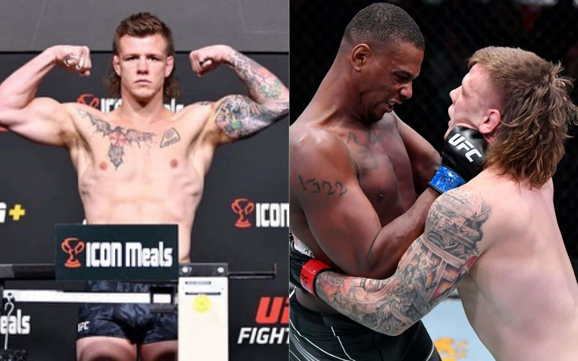 Jimmy Crute Flexing And Fighting