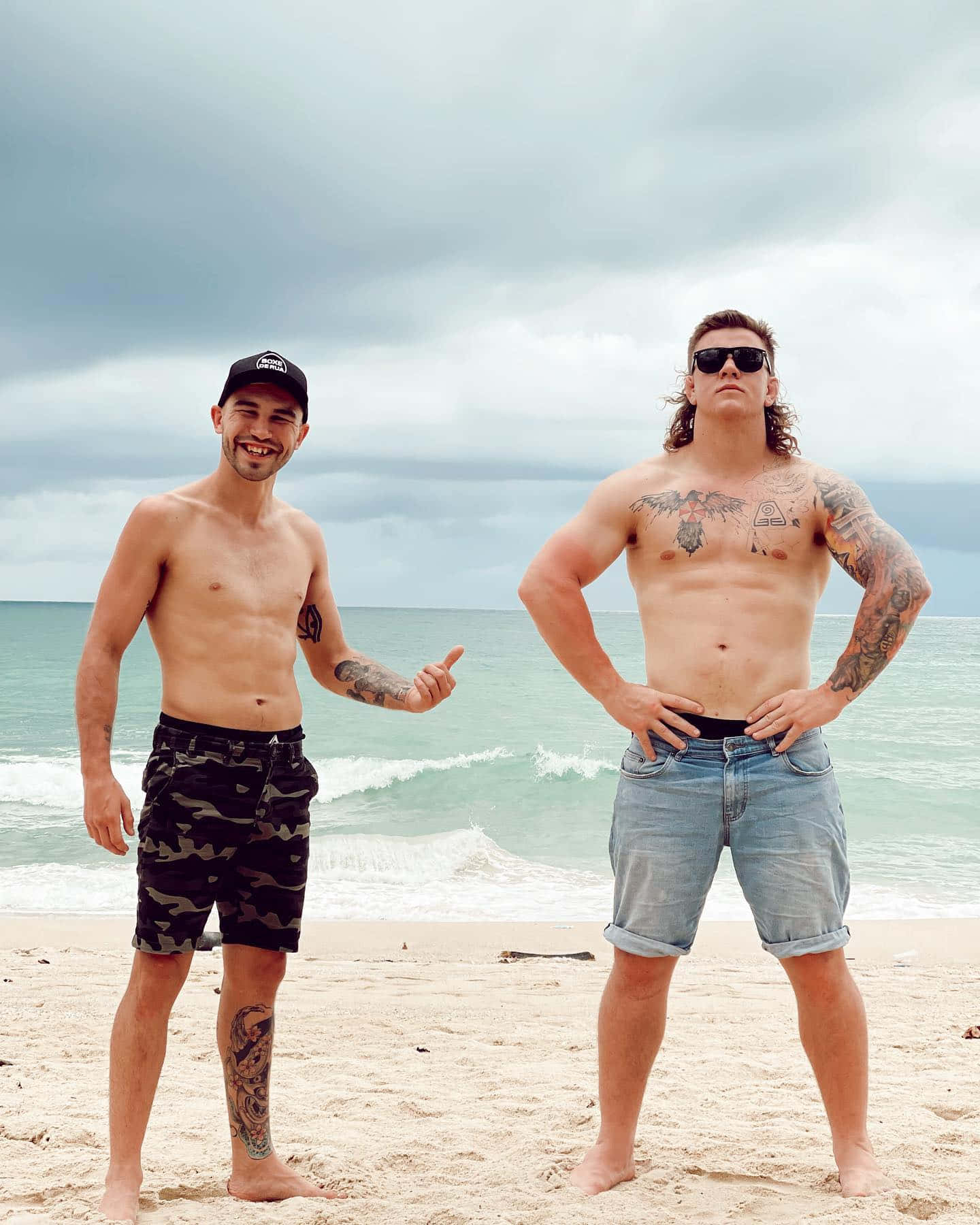 Jimmy Crute Posing In The Beach Background