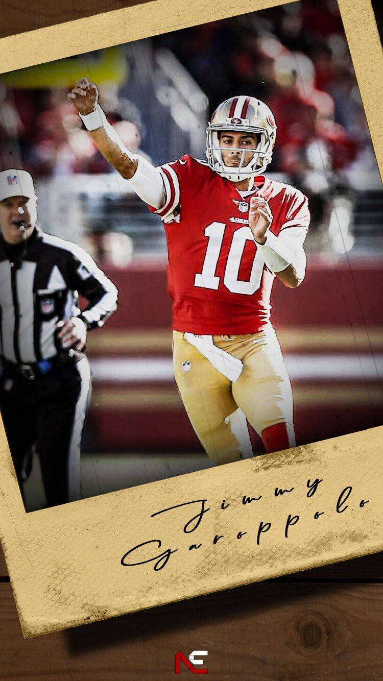 Jimmy Garoppolo Polaroid Sf 49ers Iphone Background