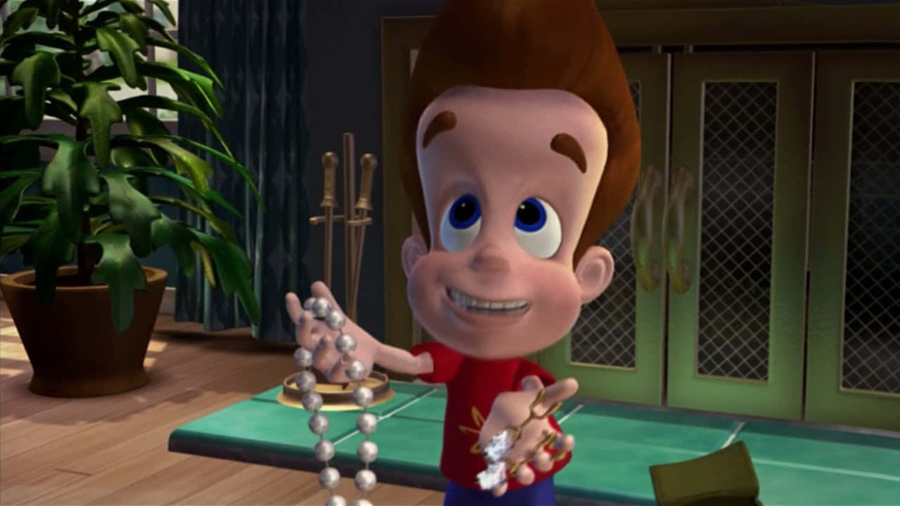 Jimmy Neutron Boy Genius Holding Jewelry Background
