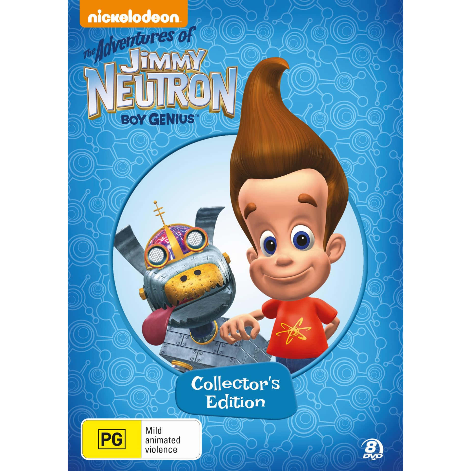 Jimmy Neutron Boy Genius In Blu-ray Background