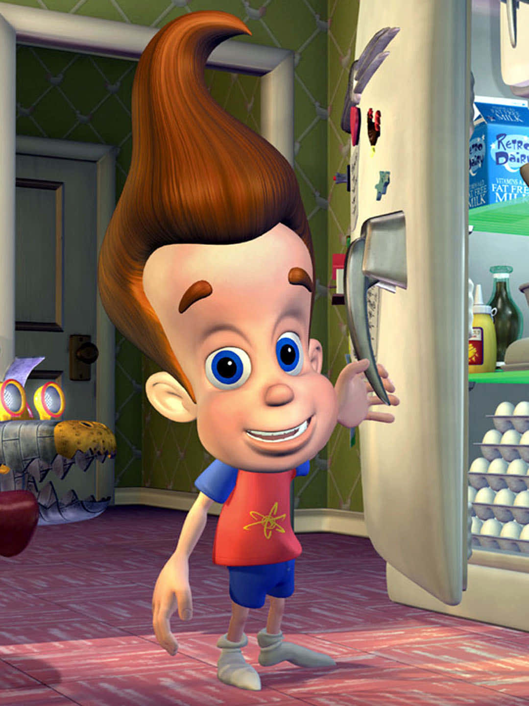 Jimmy Neutron Boy Genius Opening Refrigerator Background
