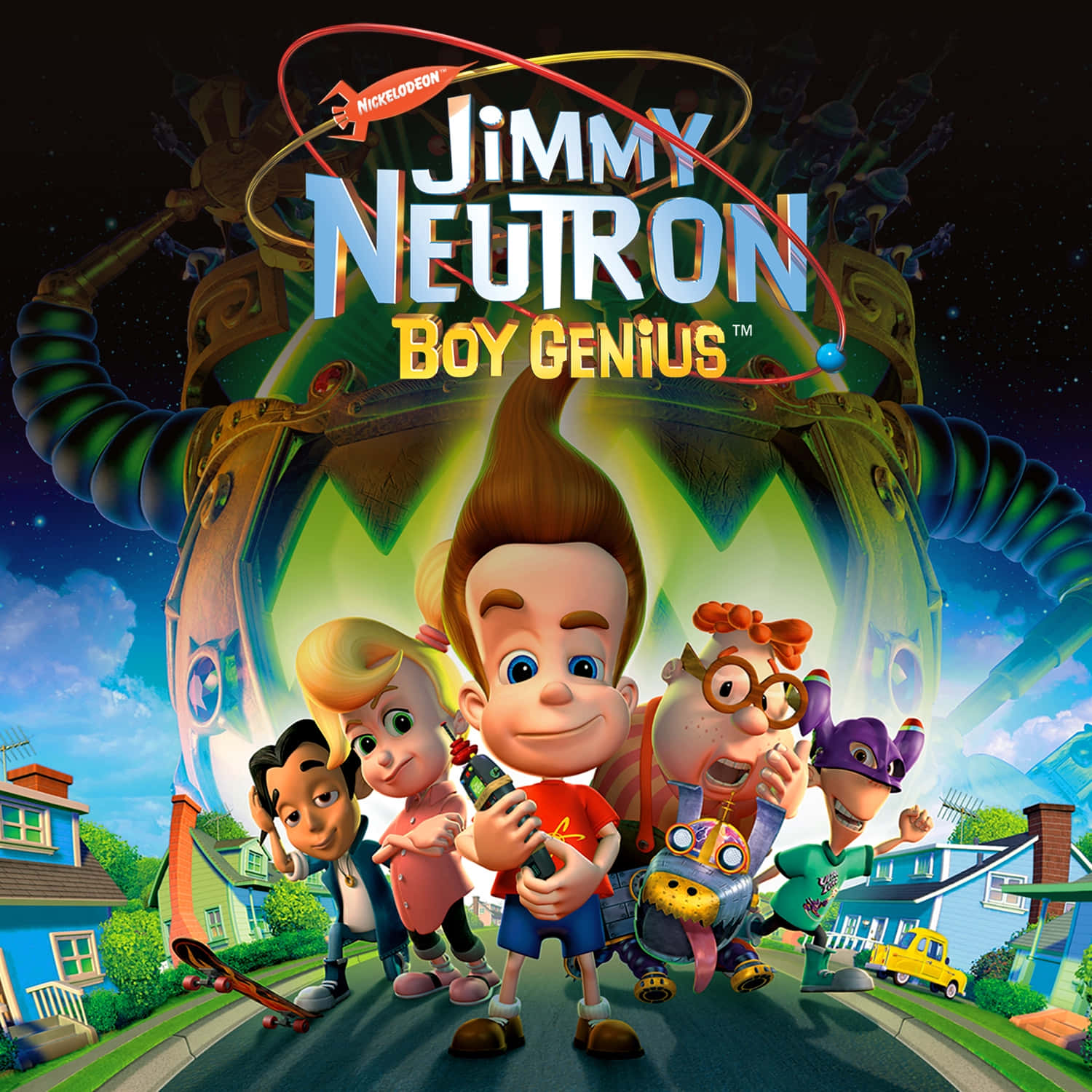 Jimmy Neutron Boy Genius Promotional Poster Background