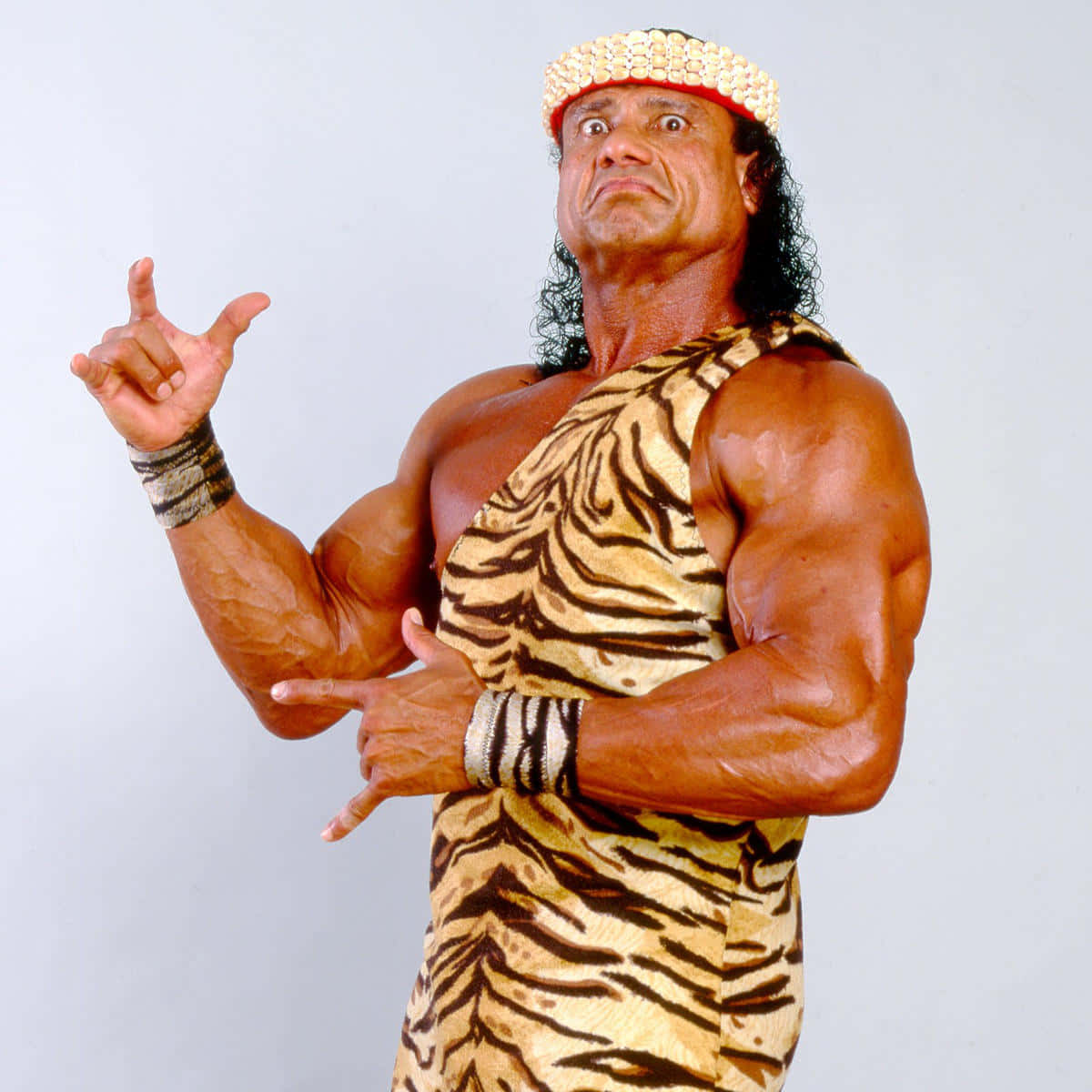 Jimmy Snuka Rock It Hand Gesture Background