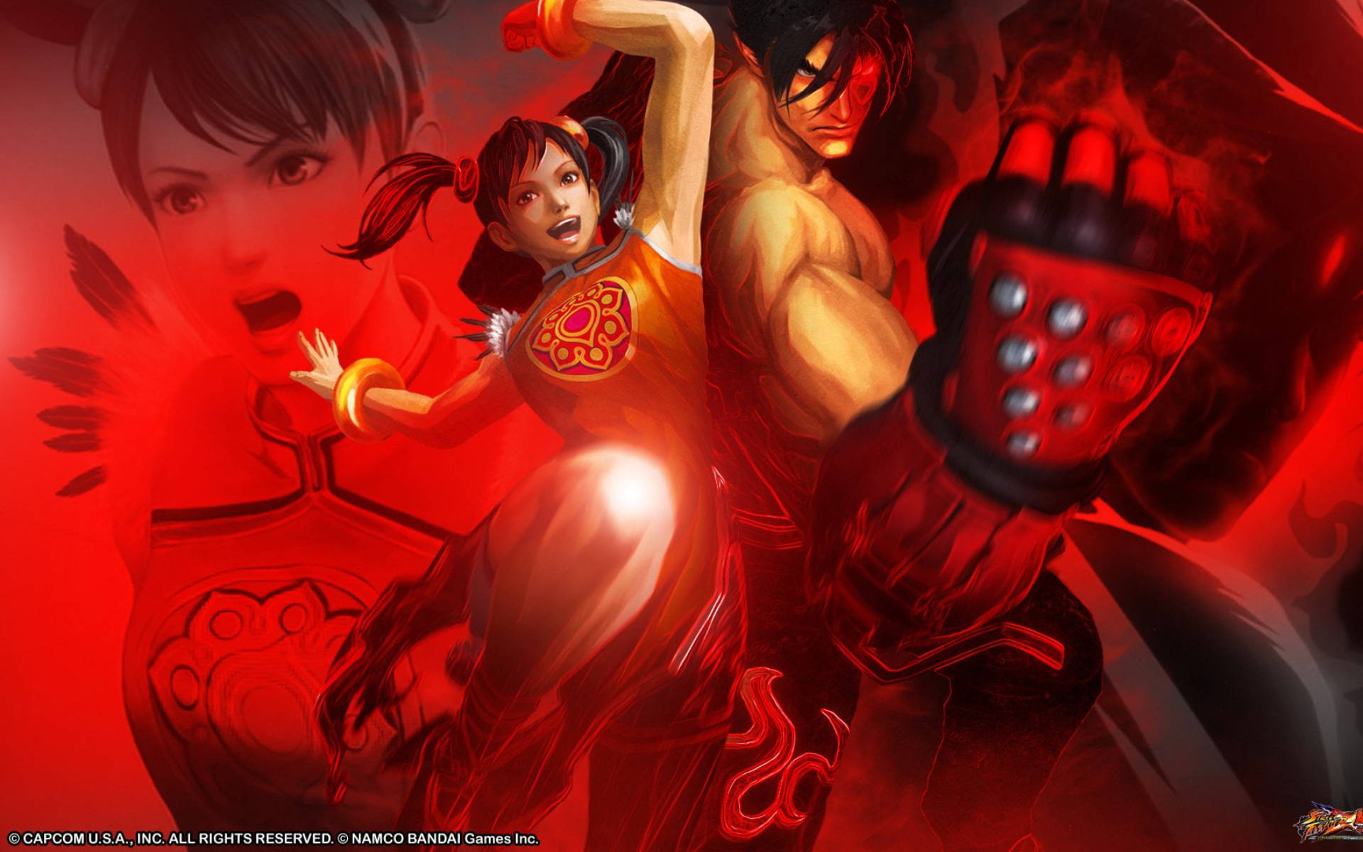 Jin Kazama And Ling Xiaoyu Background