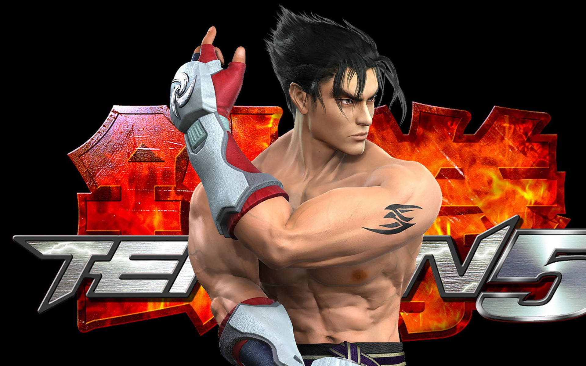 Jin Kazama Tekken 5 Digital Cover Background