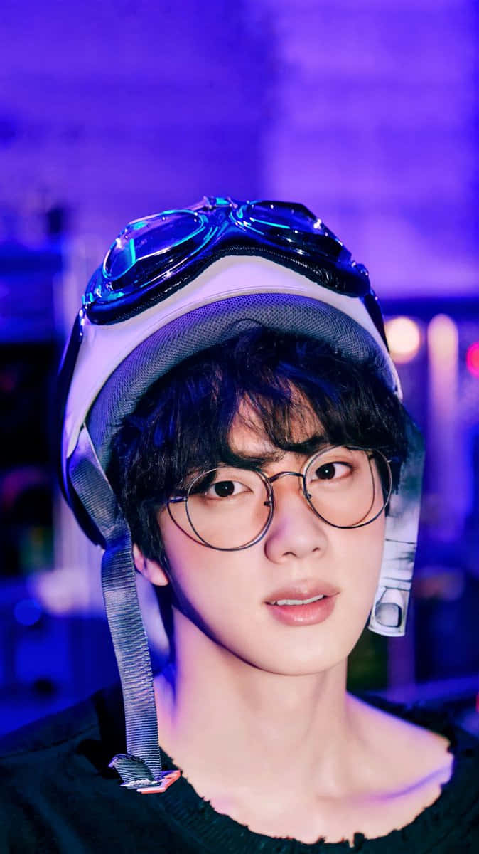 Jin On His Eyeglass V Bts Phone Background