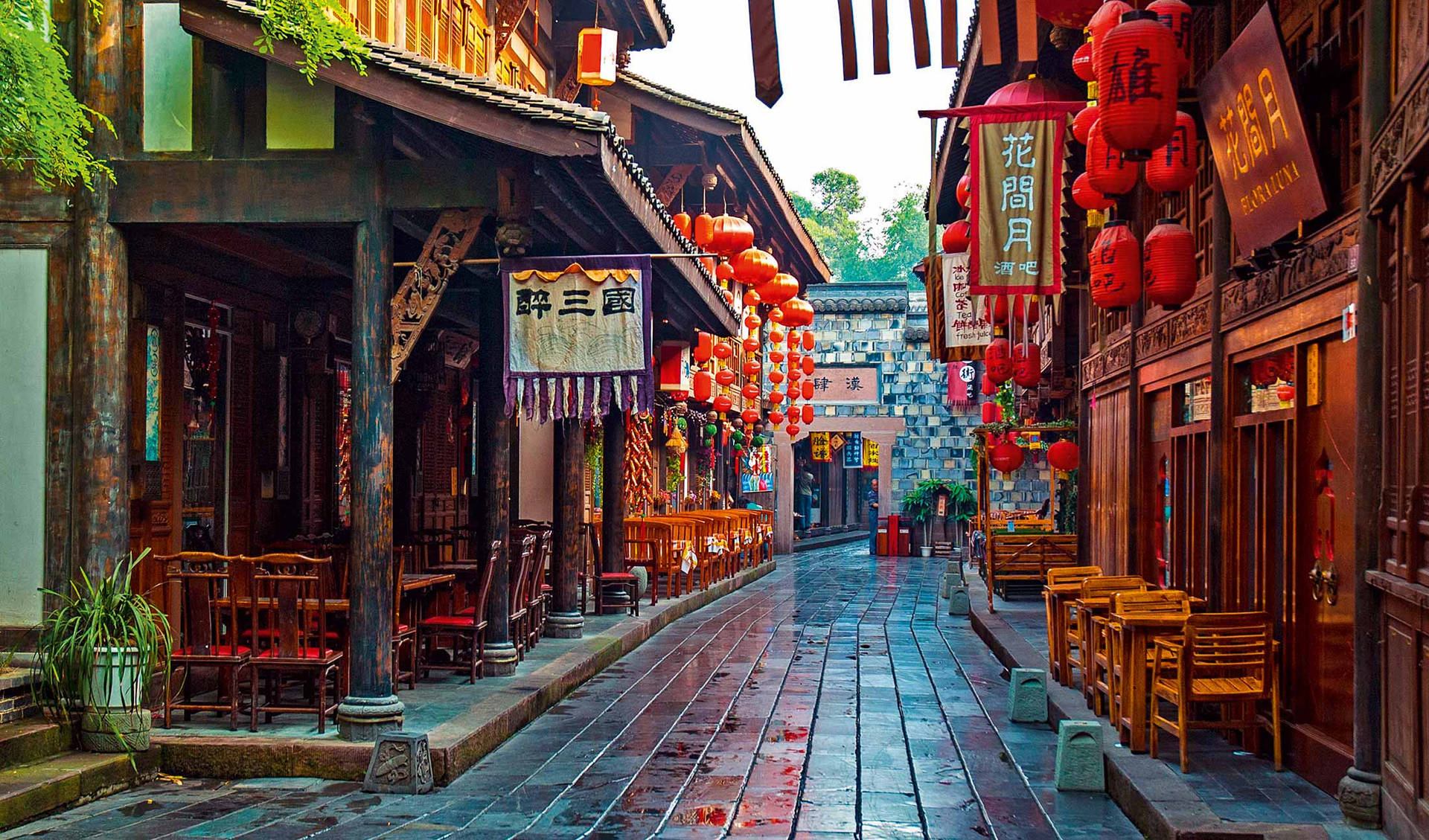 Jinli Street Chengdu Background