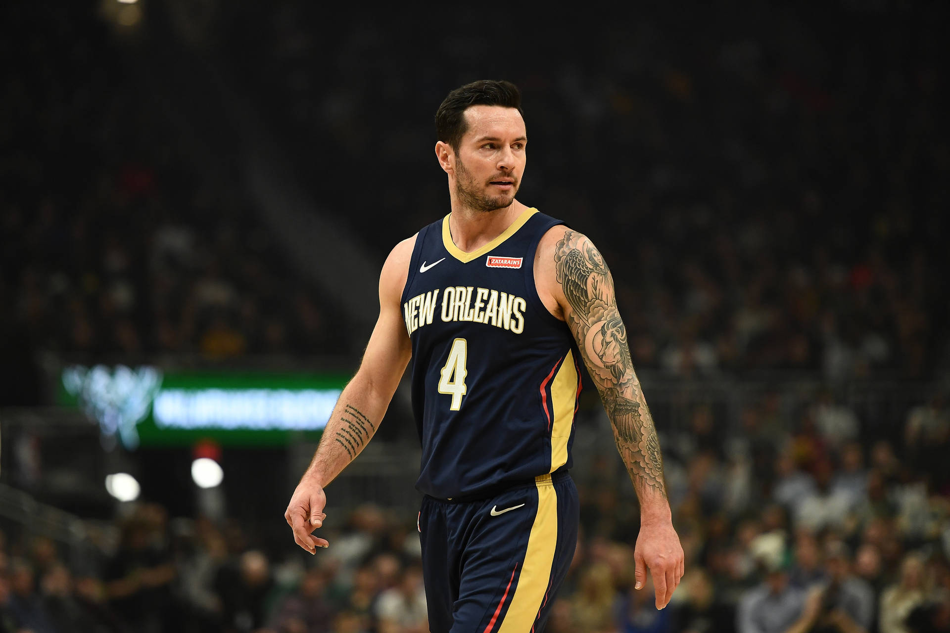 Jj Redick In New Orleans Jersey Background
