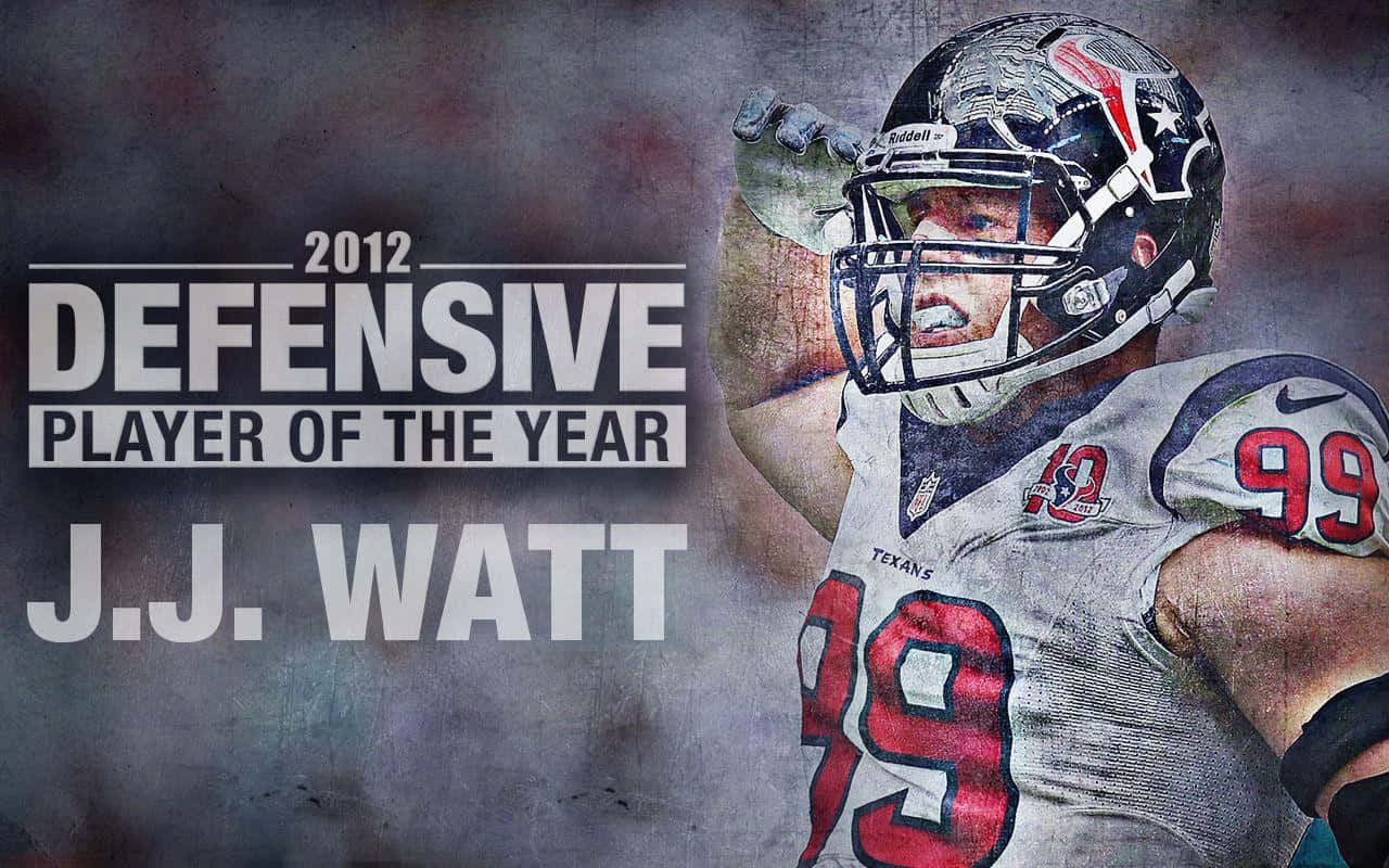 Jj Watt Dominating The Nfl Background