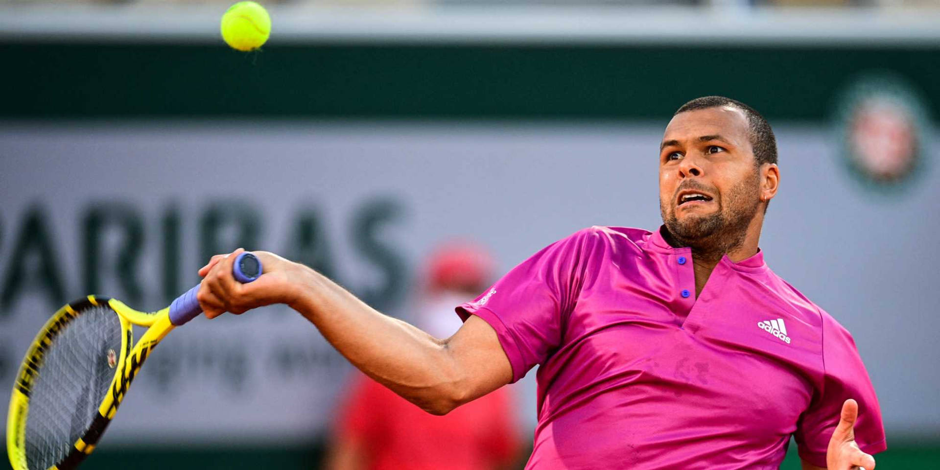 Jo-wilfried Tsonga Eyes Fixed On Ball