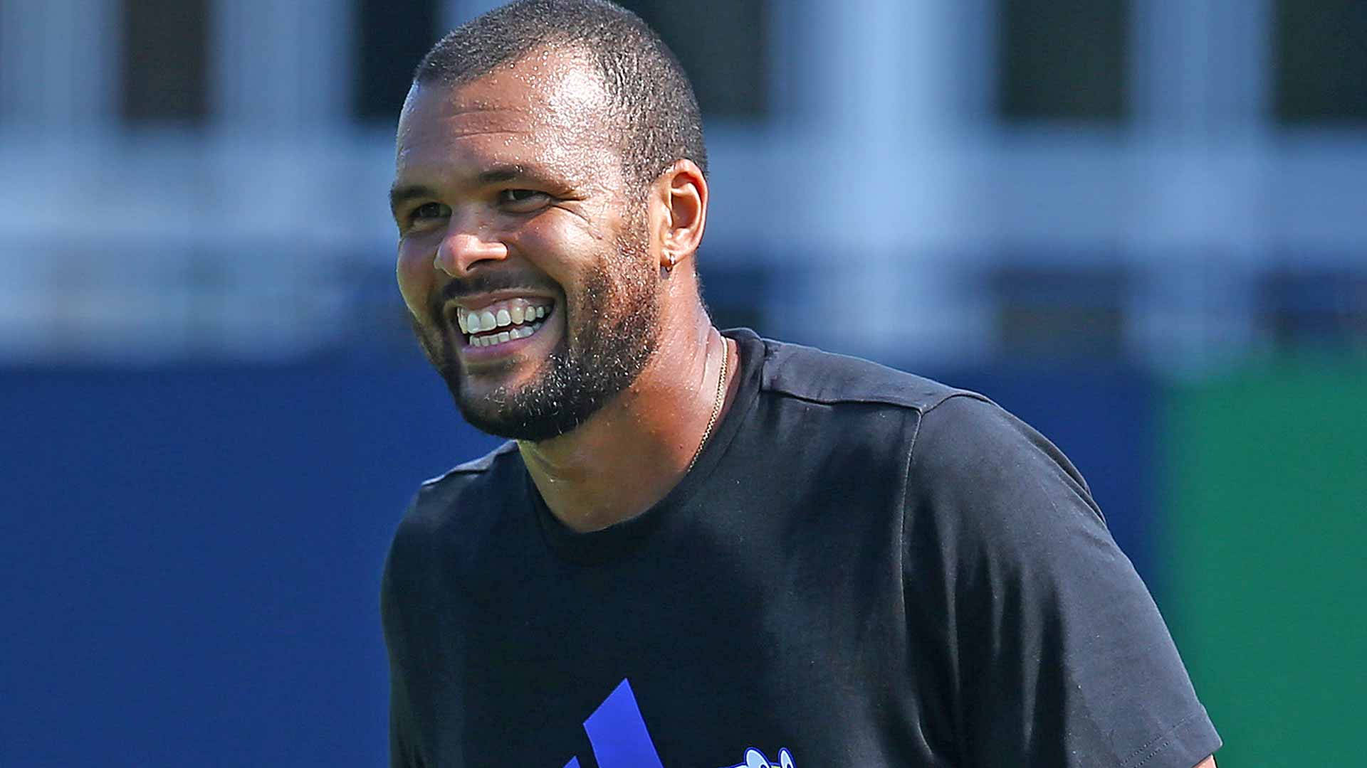 Jo-wilfried Tsonga Flashing His Winning Smile