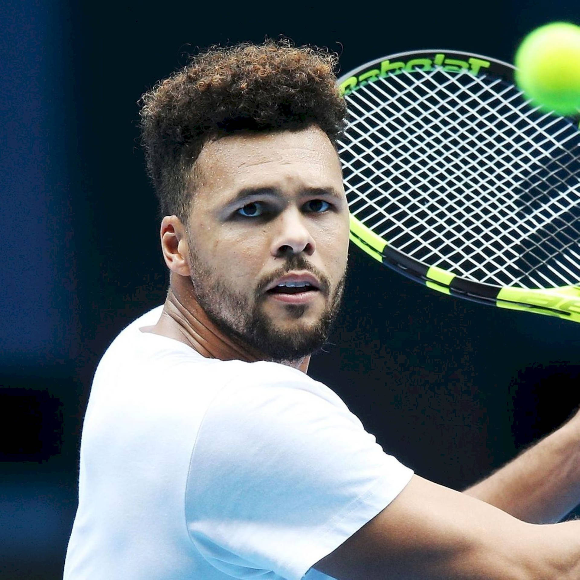 Jo-wilfried Tsonga Serious Expression Background