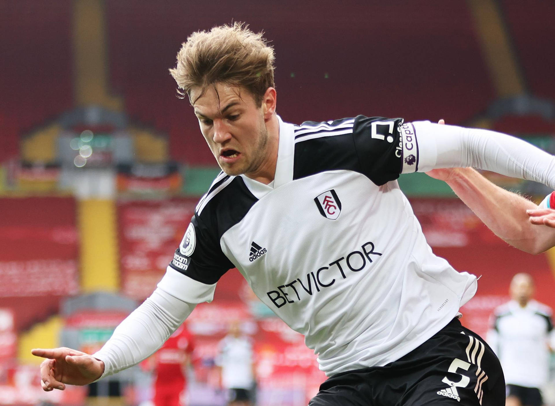 Joachim Andersen During Intense Game Background