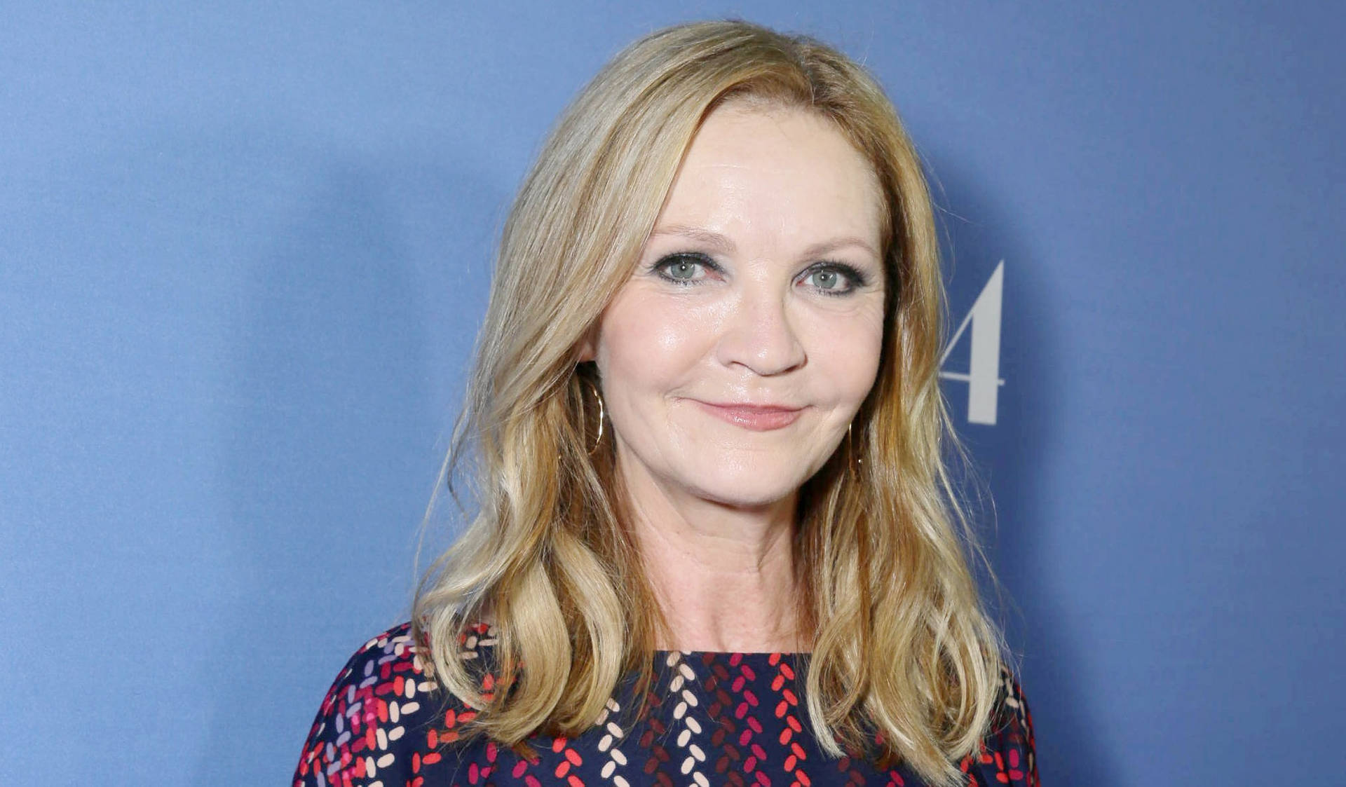 Joan Allen Blue Background