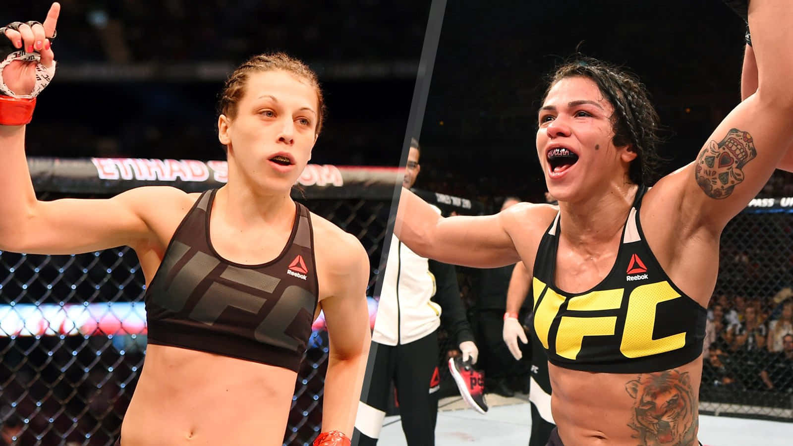 Joanna Jedrzejczyk & Claudia Gadelha Background