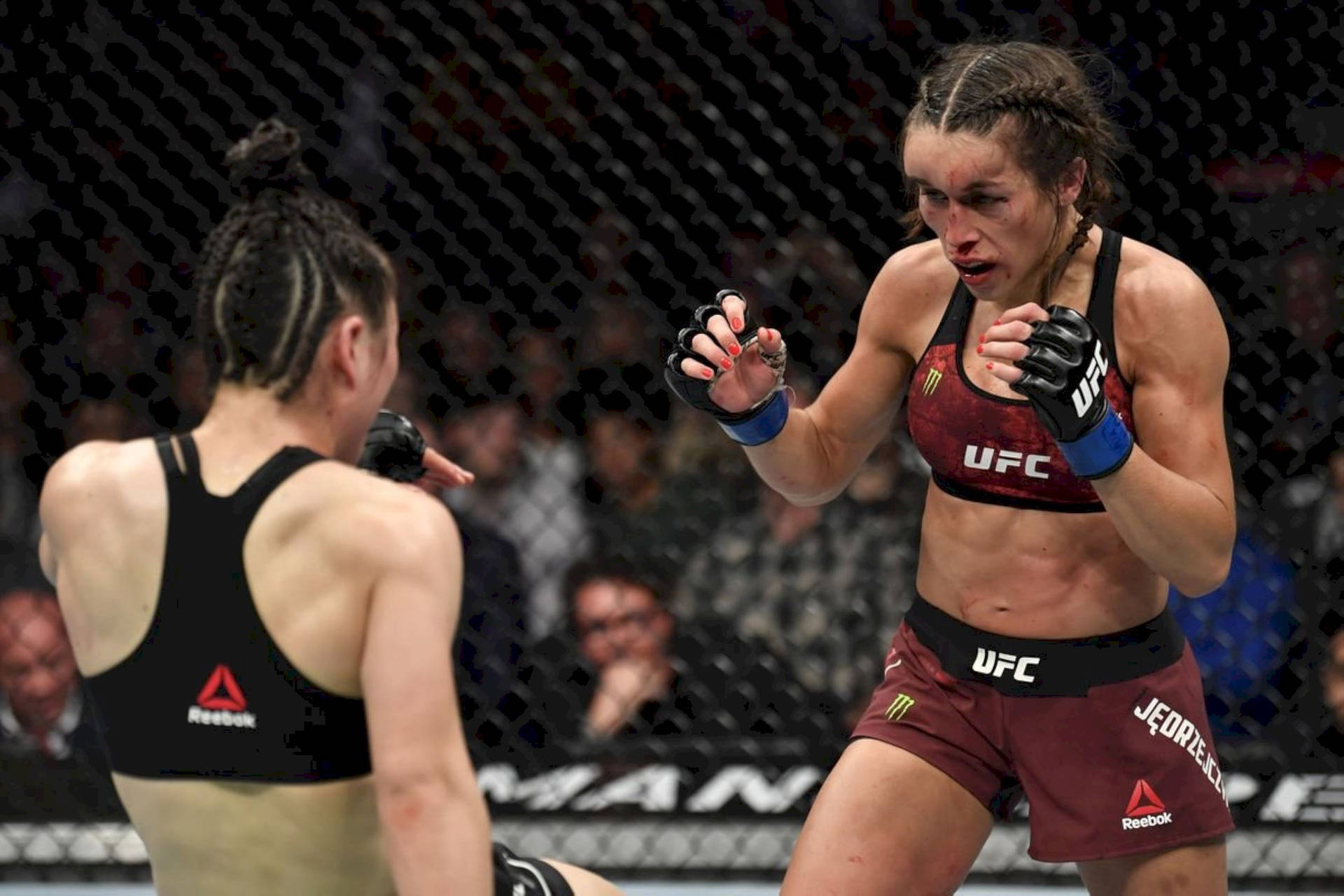 Joanna Jędrzejczyk Going Against Zhang Weili Background